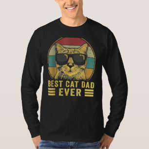 Mens Best Cat Dad Ever   Cat Daddy Father Day 3 T-Shirt
