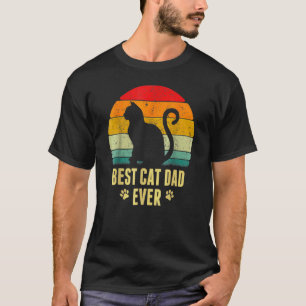 Mens Best Cat Dad Ever Cat Daddy Father Day T-Shirt