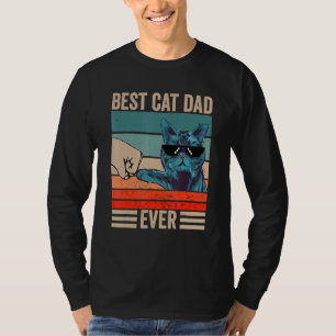 Mens Best Cat Dad Ever Cat Daddy Father Day T-Shirt