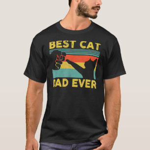 Mens Best Cat Dad Ever Cat Daddy Father's Day T-Shirt