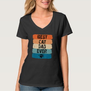 Men's Best Cat Dad Ever Cat T-Shirt