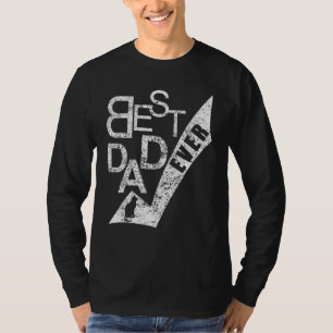 Mens Best Cat Dad Ever Father Day Retro Vintage Di T-Shirt