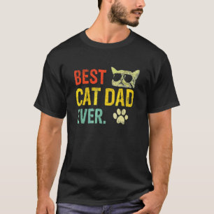 Mens Best Cat Dad Ever Fist Bump  Cat Daddy T-Shirt