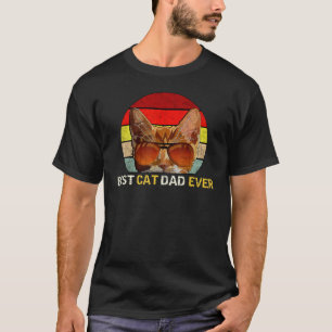 Mens Best Cat Dad Ever T-  Cat Daddy Father Day T-Shirt