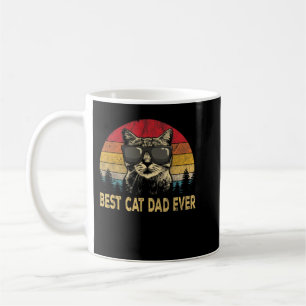 Mens Best Cat Dad Ever tshirt for dad on father da Coffee Mug
