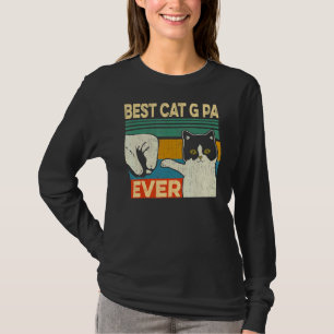 Mens Best Cat G Pa Ever Cat Dad Fathers Day T-Shirt