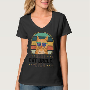 Mens best cat uncle ever uncle Feline T-Shirt