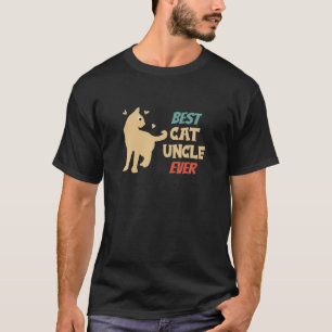 Mens Best Cat Uncle Ever Uncle Of Cats T-Shirt