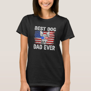 Mens Best Chihuahua Dad Ever American Flag 4th Of T-Shirt