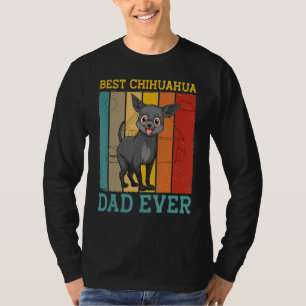 Mens Best Chihuahua Dad Ever Retro Vintage Cute Do T-Shirt