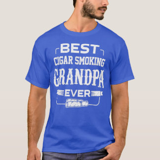 Mens Best Cigar Smoking Grandpa Ever Cigars T-Shirt