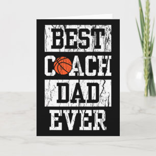 Mens Best Coach Dad Ever Shirt Men's Sketll Coachi Card