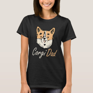 Mens Best Corgi Dad Dog Owner Dog Corgis T-Shirt