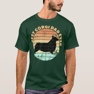 Mens Best Corgi Dad Ever Design  T-Shirt