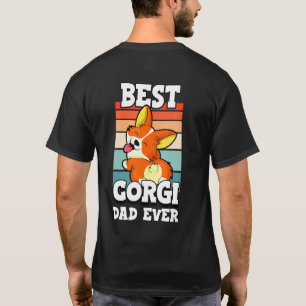 Mens Best Corgi Dad Ever Dog Puppy Boy T-Shirt