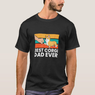 Mens Best Corgi Dad Ever Love Corgi Dogs  Corgis F T-Shirt