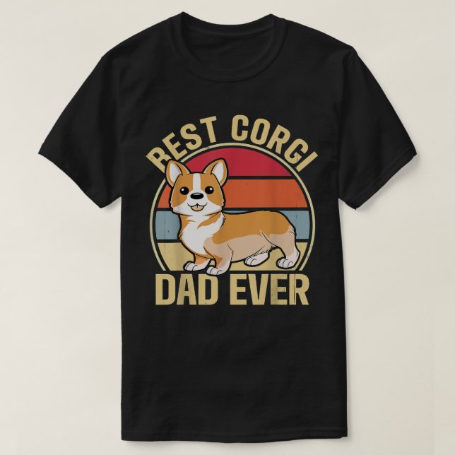 Mens Best Corgi Dad Ever  T-Shirt (Design Front)