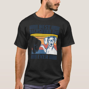 Mens Best Dachshund Dad Ever Dog Father's Day T-Shirt