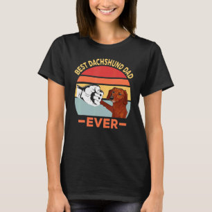 Mens Best Dachshund Dad Ever Dog For Dog T-Shirt