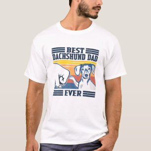Mens Best Dachshund Dad Ever Funny Dog Lover Fathe T-Shirt