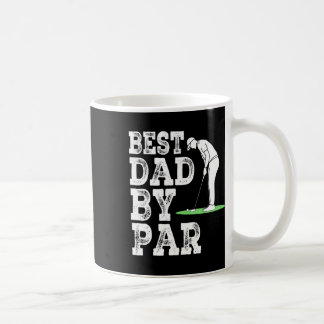 Mens Best Dad By Par Disc Golf Golfer American Fla Coffee Mug