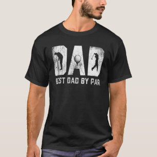 Mens Best Dad By Par Golf For Dad Papa Funny Fathe T-Shirt