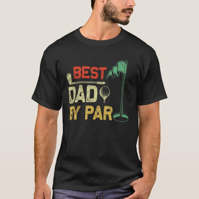 Mens Best Dad By Par Golf T-Shirt (Front)