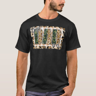 Mens Best Dad Ever  Camo Animal Plaid Design T-Shirt