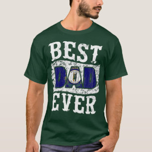Mens Best Dad Ever Fathers Day Kentucky Flag T-Shirt