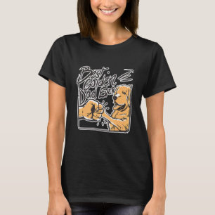 Mens Best Dad Ever Golden Retriever Dad Idea Golde T-Shirt