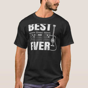 Mens  Best Dad Ever Guitar Chord Guitarist Dad Fat T-Shirt