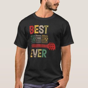 Mens Best Dad Ever Guitar Chord Proud Daddy Guitar T-Shirt