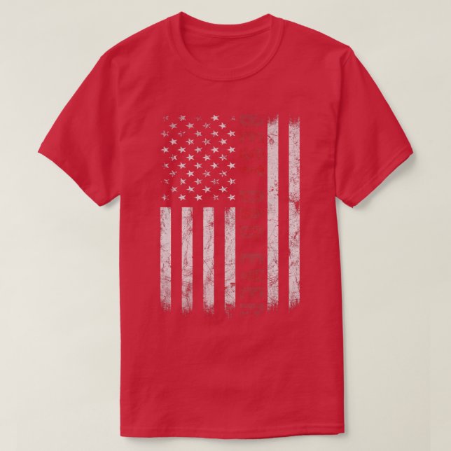 Mens Best Dad Ever With American USA Flag  Father' T-Shirt (Design Front)