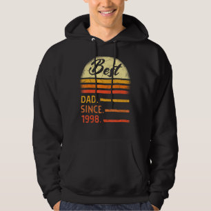 Mens Best Dad Since 1998 Father's Day From Son Dau Hoodie