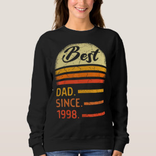 Mens Best Dad Since 1998 Father's Day From Son Dau Sweatshirt