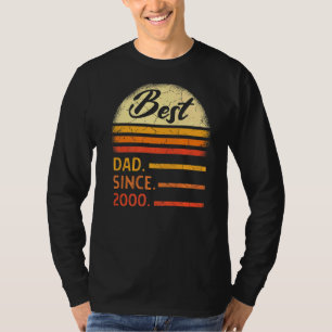 Mens Best Dad Since 2000 Father's Day From Son Dau T-Shirt
