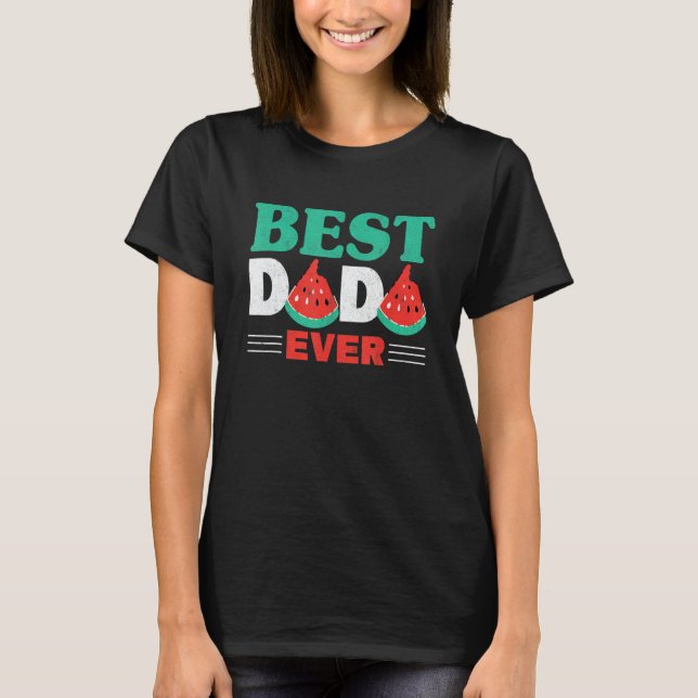 Mens Best Dada Ever Summer Fruit Father Watermelon T-Shirt (Front)