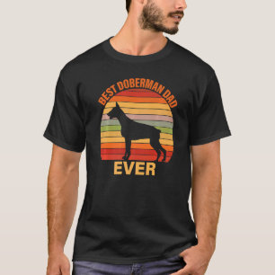 Mens Best Doberman Dad Ever Father's Day Doberman T-Shirt