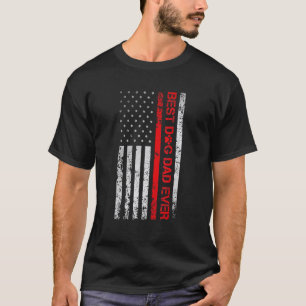 Mens Best Dog Dad Ever American Flag Pet Dad Gra T-Shirt