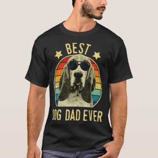 Mens Best Dog Dad Ever Basset Hound Father's Day G T-Shirt