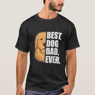 Mens Best Dog Dad Ever Golden Retriever Dad Father T-Shirt