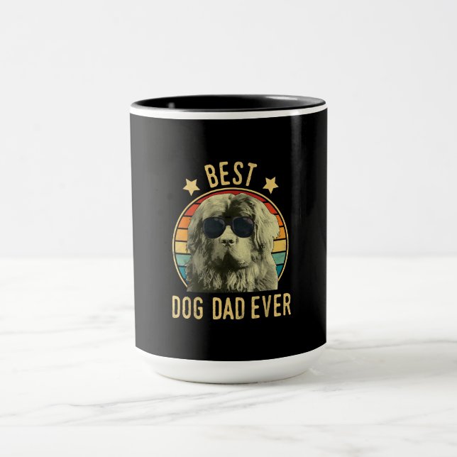 Mens Best Dog Dad Ever Newfoundland Fars Day Mug (Center)