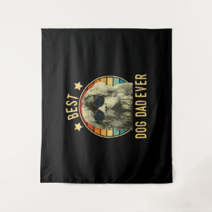 Mens Best Dog Dad Ever Newfoundland Fars Day Tapestry