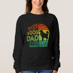 Mens Best Dog Dad Ever Siberian Husky Dog Fathers Sweatshirt