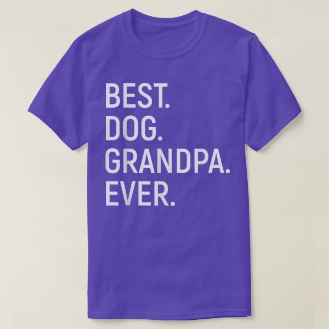 Mens Best Dog Grandpa Ever Tshirt  Dog Grandpa Tee (Design Front)