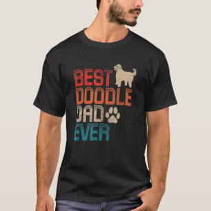 Mens Best Doodle Dad Ever Dog GoldenDoodle Labrado T-Shirt