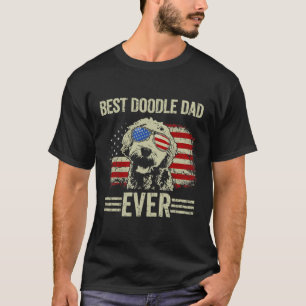 Mens Best Doodle Dad Ever Tee Goldendoodle Dad