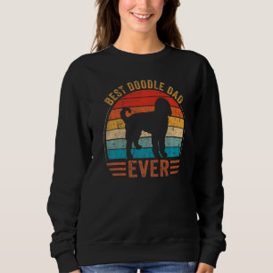 Mens Best Doodle Dad Vintage Retro Goldendoodle F Sweatshirt