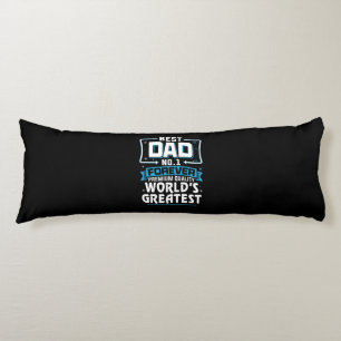 Men's Best Father Dad World's Greatest No.1 Body Cushion