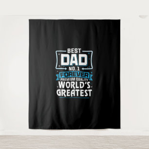 Men's Best Father Dad World's Greatest No.1 Tapestry